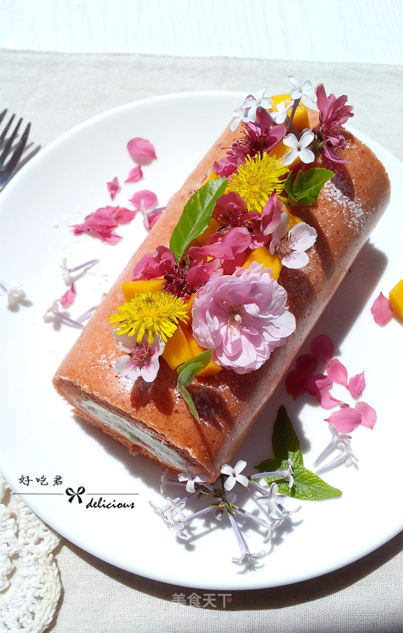 #四session Baking Contest and It's Love to Eat Festival#red Velvet Cream Cake Roll recipe