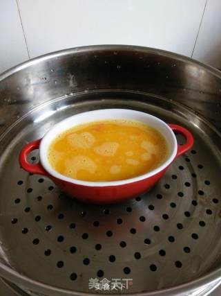 Steamed Egg with Minced Meat recipe
