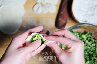 New Year’s Eve Dinner-jiucai Sanxian Steamed Dumplings#aca North America Electric# recipe