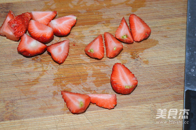 Cheese Strawberry Baked Rice recipe