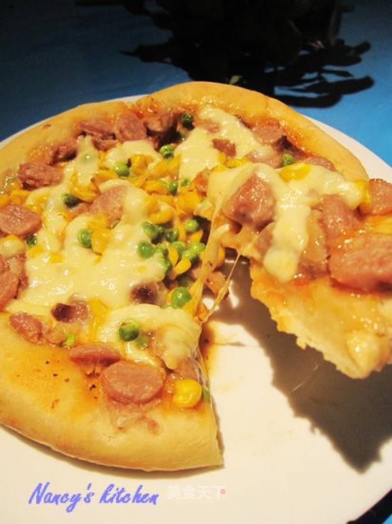Honey Grilled Barbecued Pork Pizza recipe