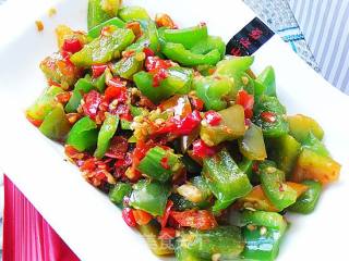 Stir-fried Chili with Chopped Pepper recipe