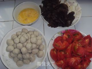 Tomato Egg Flower Fish Yuan Soup recipe