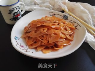 Sweet and Sour Lotus Root Slices recipe