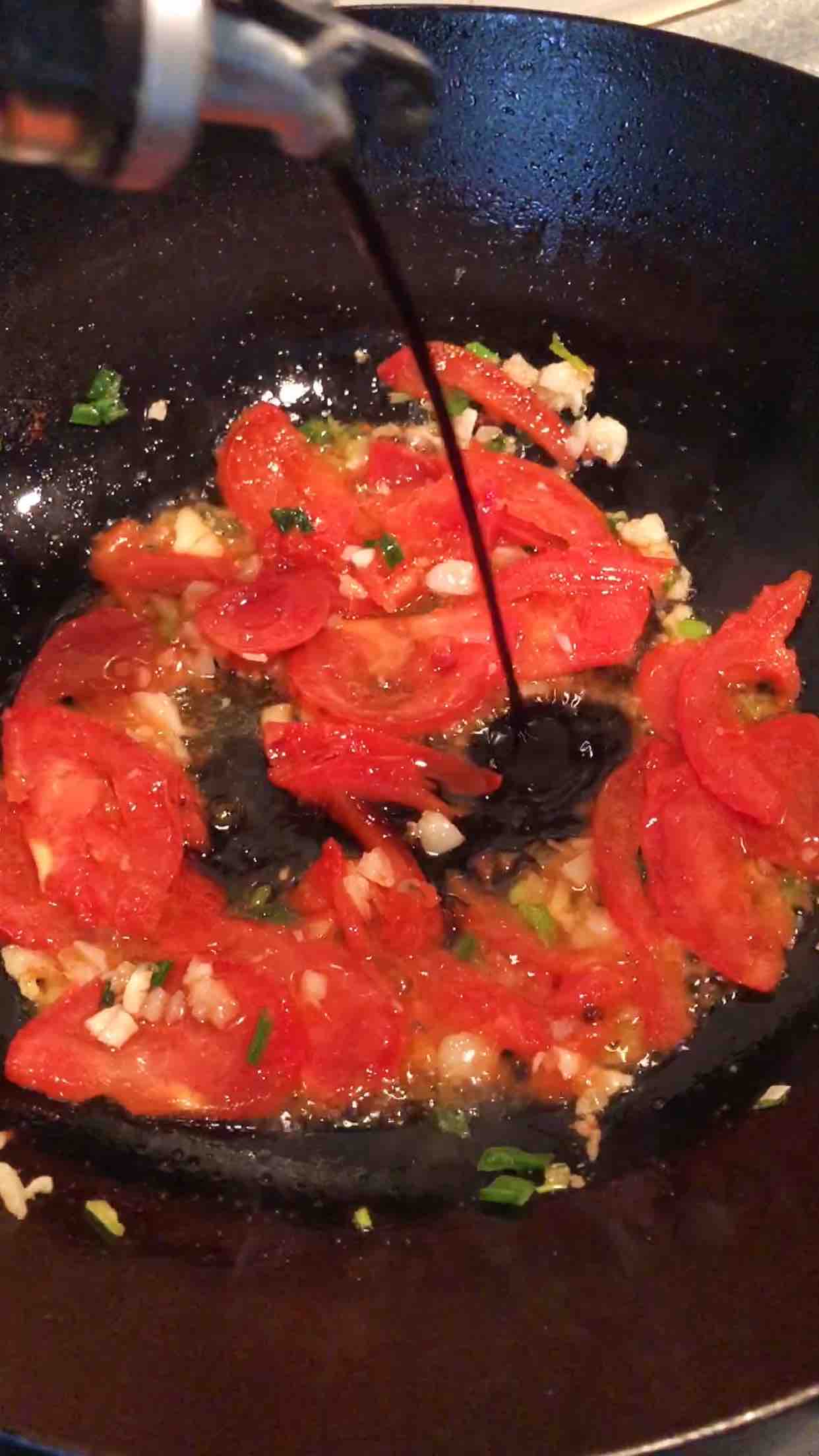 Shredded Potatoes in Tomato Sauce recipe