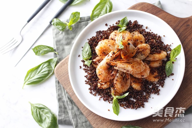 Stir-fried Shrimp with Quinoa Nine-layer Tart recipe