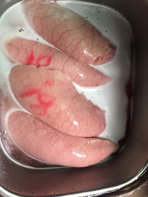 Washing Pig Lungs recipe