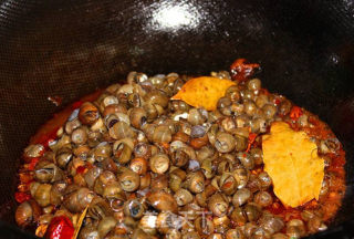 Delicious Spicy Fried Escargot recipe