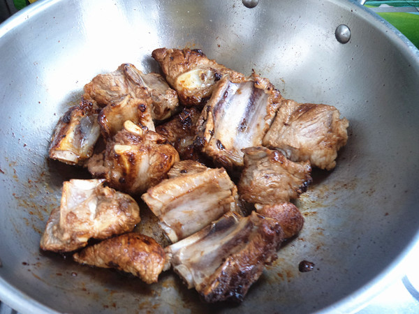 Grilled Ribs with Hericium recipe