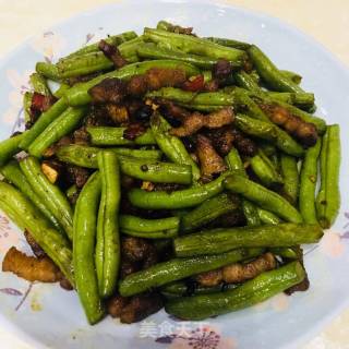 Stir-fried Pork with String Beans recipe