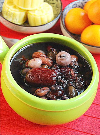 Black Rice, Red Dates and Mixed Beans Porridge recipe