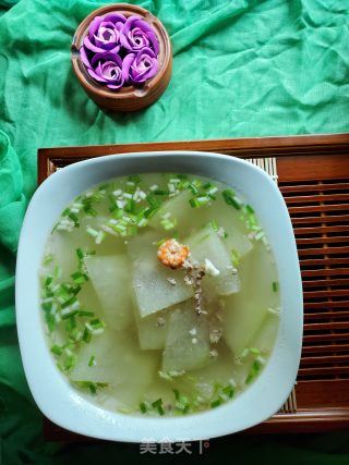 Shrimp and Winter Melon Soup with Minced Meat recipe