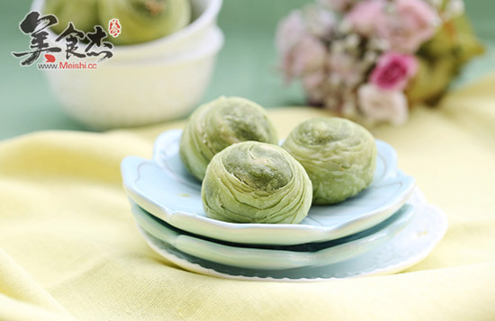 Matcha Custard Crisp recipe