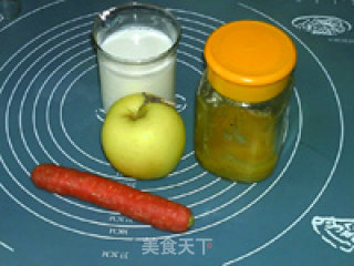 Carrot Apple Honey Milk Drink recipe