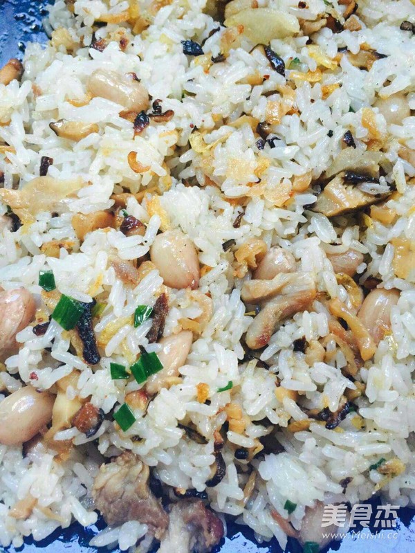 Fried Rice with Dried Vegetables recipe