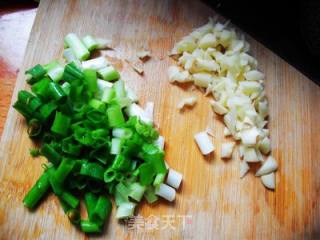 Garlic and Red Amaranth recipe