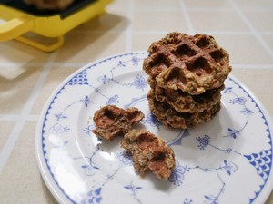 0 Sugar 0 Oil Flaxseed Oats Walnut Banana Waffles recipe