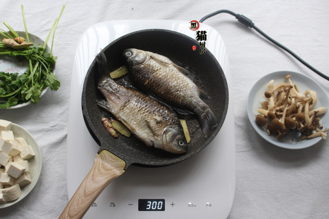 Crucian Carp, Tofu, Mushroom Soup recipe