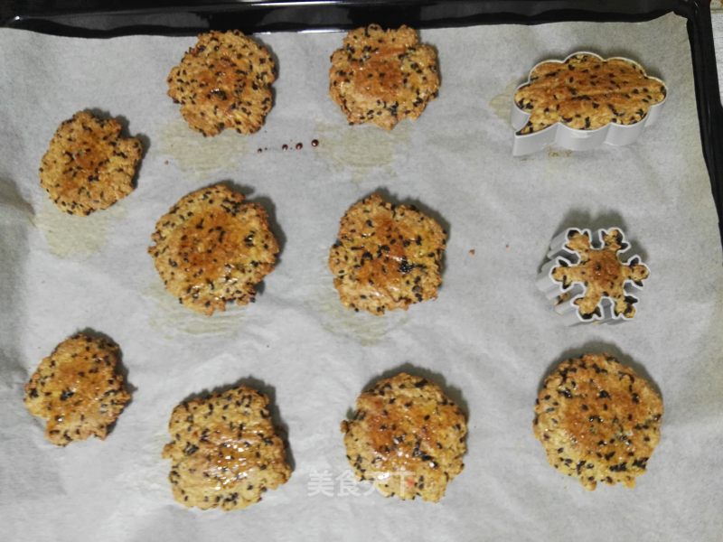 Sugar-free Sesame Oatmeal Cookies recipe
