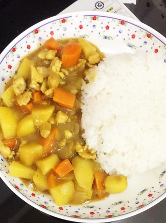 Potato Chicken Curry Rice recipe