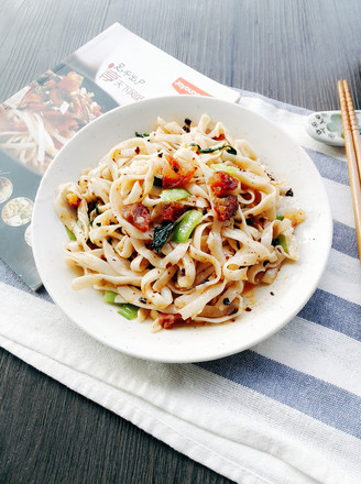 Cold Noodles with Mushrooms, Bean Sausage and Sausage recipe