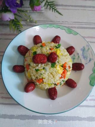 Fried Rice with Mixed Vegetables and Eggs recipe