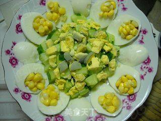 Cucumber Corn Egg Salad recipe