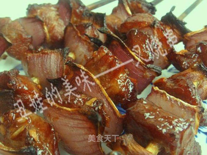 Barbecued Pork Skewers with Teriyaki Sauce