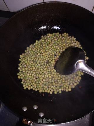 Stir-fried Peas with Ham recipe