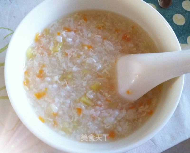 Carrot Sweet Potato Egg Porridge recipe