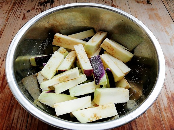 Stir-fried Eggplant and Beans recipe