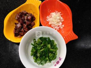 Fried Rice with Green Pepper Sausage recipe