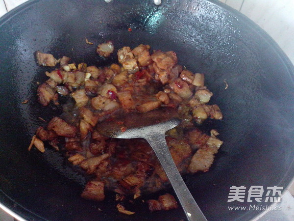Stir-fried Pork Belly with Beans recipe