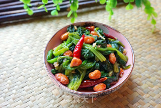 Spinach with Nuts recipe