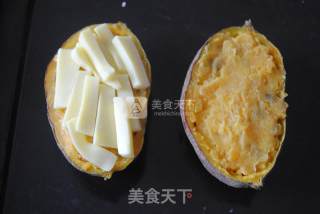 Baked Sweet Potato with Cheese recipe