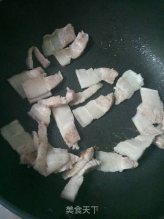 Stir-fried Pork Belly with Cauliflower recipe