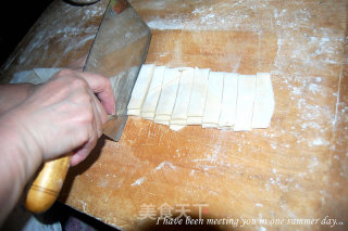 Two Kinds of Noodles Cut into Strips recipe