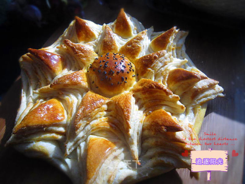 Stunning--salad Pork Floss Flower Bread recipe