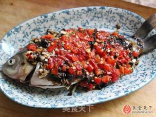 Garlic Rice with Black Bean Sauce and Chopped Pepper Fish recipe