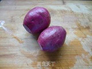 Natural Colored Purple Sweet Potato Steamed Buns recipe