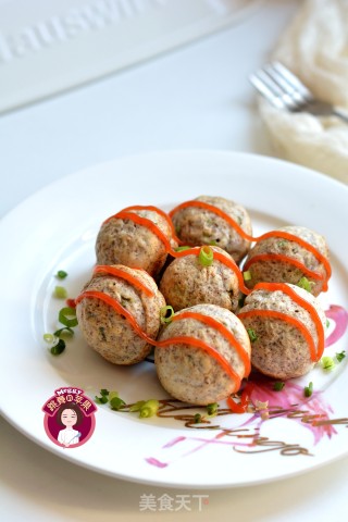 Black Whole Wheat Hair Cake Meatballs recipe