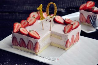 Strawberry Mousse Cake recipe