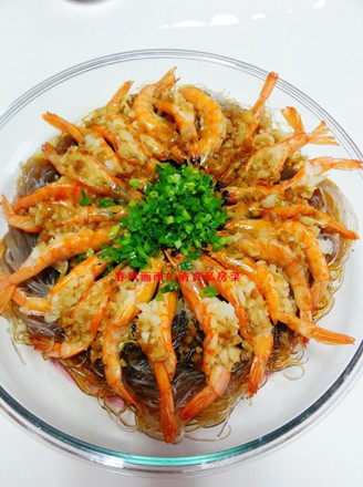Shrimp with Garlic Vermicelli recipe