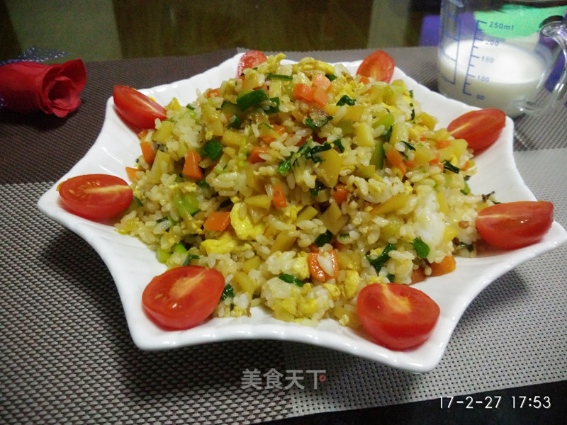 Stir-fried Rice with Leek Sauce