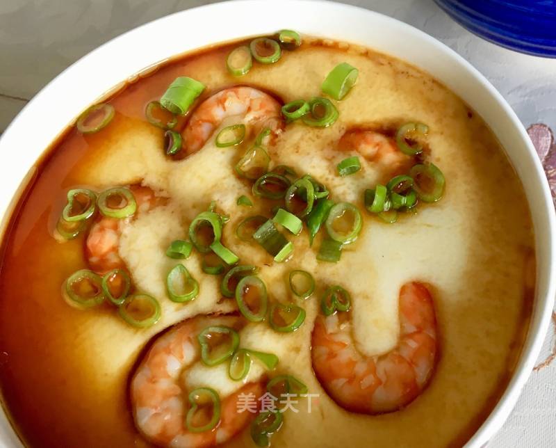 "fresh Shrimp" Jiwei Shrimp Steamed Egg recipe