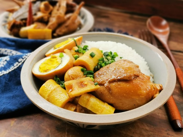Chicken Leg Braised Pork Rice recipe