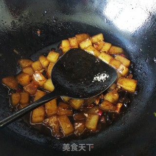 Fried Jelly with Bean Paste recipe
