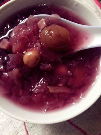 Purple Sweet Potato Peanut Tremella Soup recipe