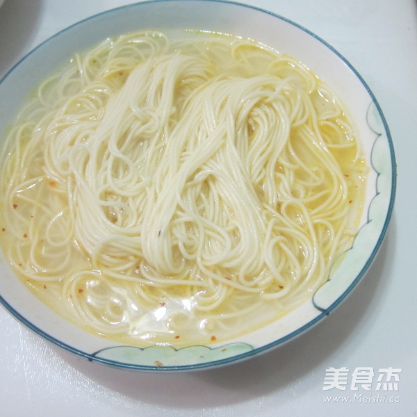 Salted Radish and Egg Noodles recipe