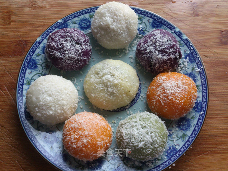 Five-color Nutritious Glutinous Rice Cake recipe